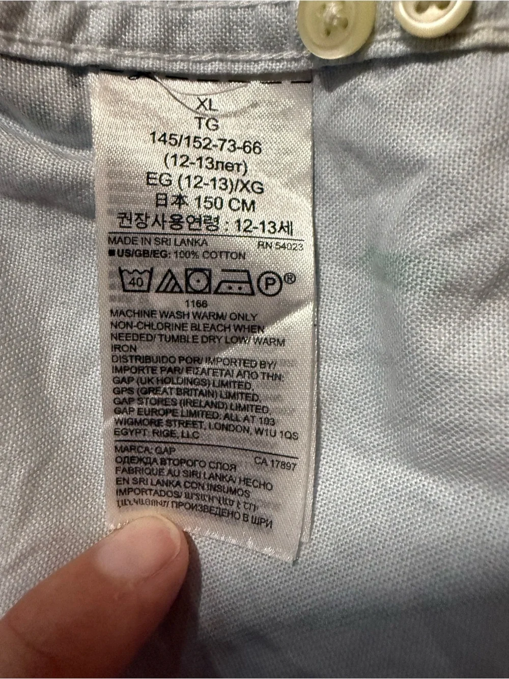 GAP Kids Light Blue Shirt with Skateboard Print Youth XL